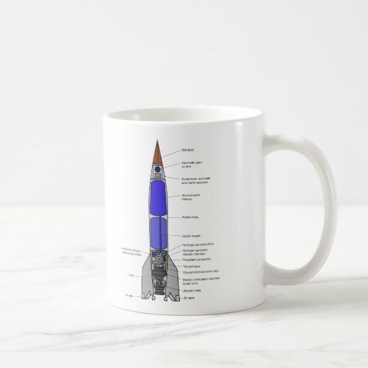 Mug Schéma de principe d'une conception de V-2 Rocket (Droite)