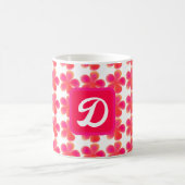 Mug schéma floral botanique monogramme minimal et élég (Centre)