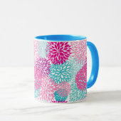 Mug Schéma floral lumineux 2 (Devant droit)