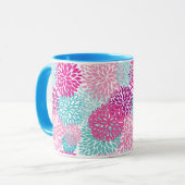 Mug Schéma floral lumineux 2 (Devant gauche)