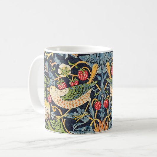 Mug Schéma floral William Morris Strawberry Thief (Devant gauche)