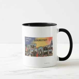 Mug Schenectady, New York - grandes scènes de lettre