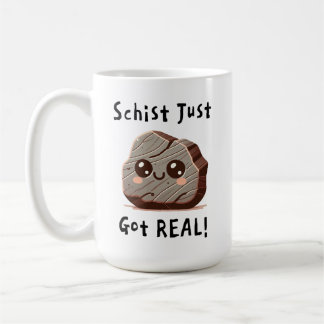 Mug Schist viens de devenir réel - jolie géologie Pun 