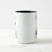 Mug Schnauzer Aquarelle Chien Personnalisé (Centre)