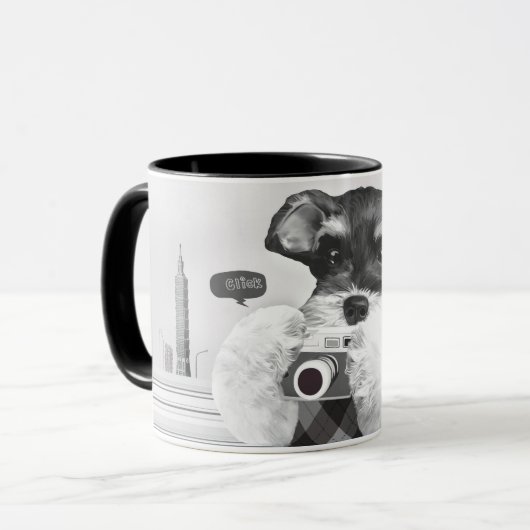 Mug Schnauzer avec caméra (Devant gauche)