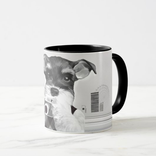 Mug Schnauzer avec caméra (Devant droit)