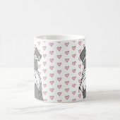Mug Schnauzer coeurs mignons (Centre)