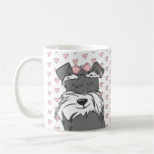 Mug Schnauzer coeurs mignons (Gauche)
