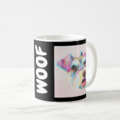 Mug Schnauzer coloré (Devant droit)