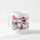 Mug Schnauzer de miniature personnalisées Animaux de c (Devant gauche)