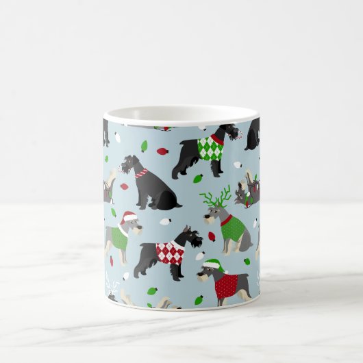Mug Schnauzer de Noël (Centre)