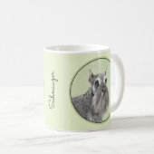 Mug Schnauzer (Giant, Standard) Peinture - Chien Art (Devant droit)