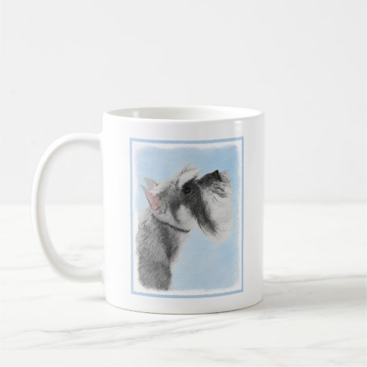 Mug Schnauzer (Giant, Standard) Peinture - Chien Art (Gauche)