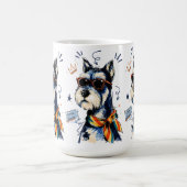 Mug Schnauzer Mec avec des Lunettes de Soleil (Centre)