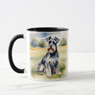 Mug Schnauzer miniature Aquarelle - Art Chien Imprimer