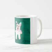 Mug Schnauzer Miniature Dog Eau Couleur Art Peinture (Devant droit)