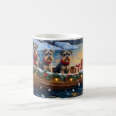 Mug Schnauzer Noël Bateau Fêtes (Centre)