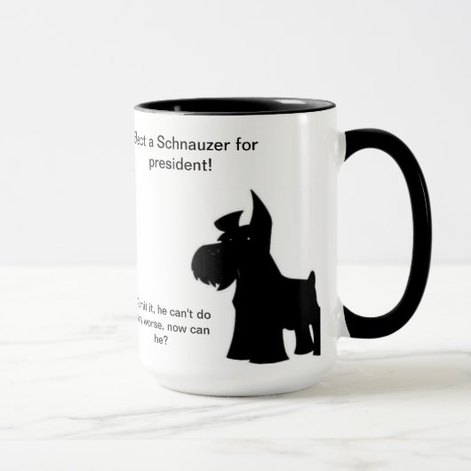 Mug Schnauzer pour le président (Droite)