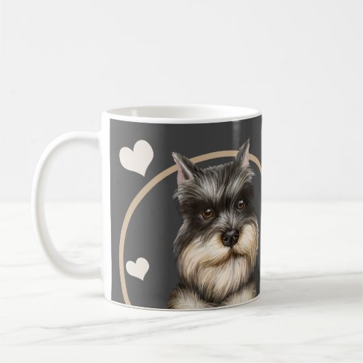 Mug Schnauzer Puppy Dog Chaque Snack Que Vous Faites (Gauche)