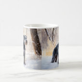 Mug Schnauzer Qu'il neige Noël (Centre)