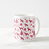 Mug Schnauzer standard Design de Noël (Devant droit)