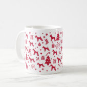 Mug Schnauzer standard Design de Noël (Devant gauche)