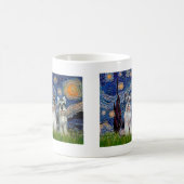 Mug Schnauzers (trois) - Nuit étoilée (Centre)