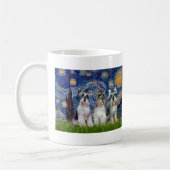 Mug Schnauzers (trois) - Starry Night (Gauche)