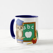 Mug Scholar Owl - Numéro 1 Teacher Cup (Devant gauche)