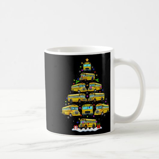 Mug School Bus Christmas Tree Funny Santa Bus Driver P (Droite)