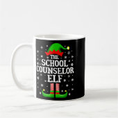 Mug School Counselor Elf Funny Christmas Family Matchi (Gauche)