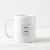 Mug School Doodle Notebook Design Teacher Gift (Gauche)