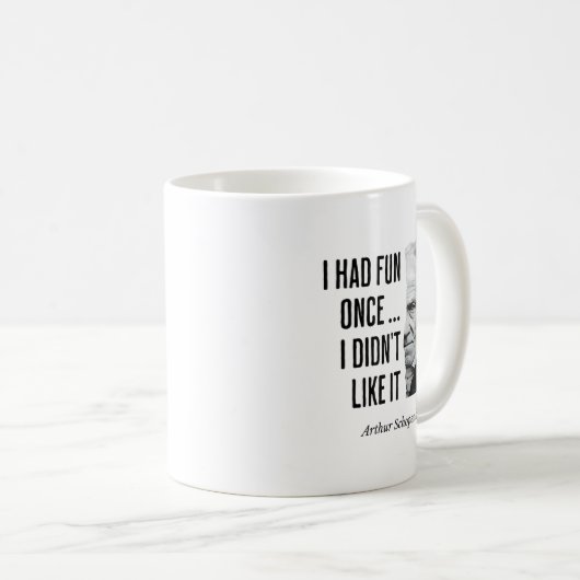 Mug Schopenhauer Quote Funny Philosopher Statement  (Devant droit)