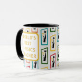 Mug Schrödinger's Cat Mid Century Moderne multicolore (Devant gauche)