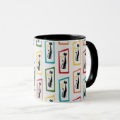 Mug Schrödinger's Cat Mid Century Moderne multicolore (Devant droit)