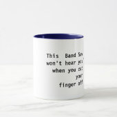 Mug scie à ruban-révisé, cette bande a vu ne vous (Centre)