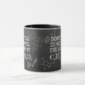 Mug Science amusante Caféine Molécule - Ne me parlez p (Centre)