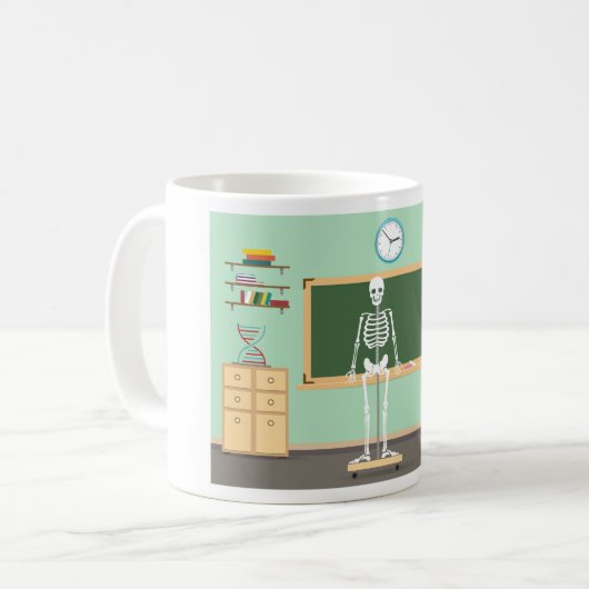 Mug Science Class Skeleton (Devant gauche)