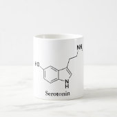 Mug Science de la chimie moléculaire du sérotonine (Centre)