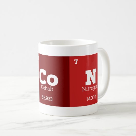 Mug Science Enseignant Chimie Éléments chimiques Bacon (Devant droit)