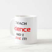 Mug science enseignement & amour (Devant gauche)
