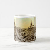 Mug Science-fiction vintage : construction de planètes (Centre)