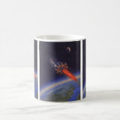 Mug Science-fiction vintage, fusée de science-fiction  (Centre)