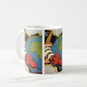Mug Science-fiction vintage, fusée de science-fiction (Devant gauche)