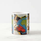 Mug Science-fiction vintage, fusée de science-fiction (Centre)
