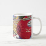 Mug Science-fiction vintage, Futuriste New York<br><div class="desc">Illustration vintage image de science-fiction de voyage et de transport montrant un aéroport futuriste avec un avion qui vole de New York City aux États-Unis d'Amérique à Sydney,  Australie. Un classique de la bande dessinée futur design de science-fiction rétro avec des gens dans des voitures d'avion volant personnelles.</div>