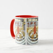 Mug Science-fiction vintage, les scientifiques de labo (Devant gauche)