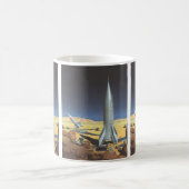 Mug Science-fiction vintage Planète désertique avec ro (Centre)