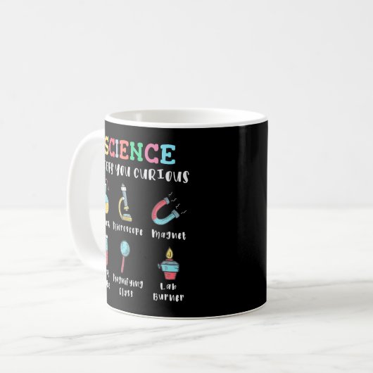 Mug Science keeps you curious (Devant gauche)