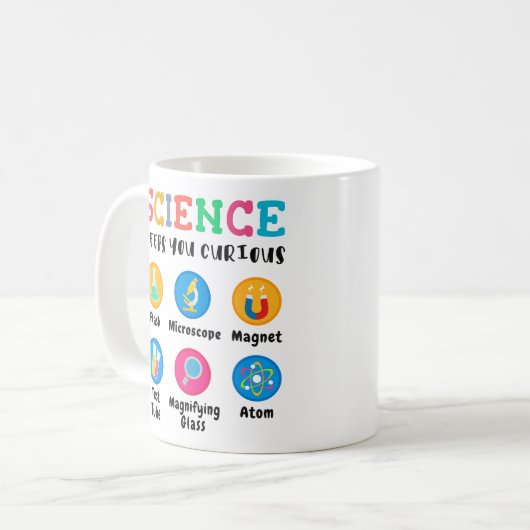Mug Science keeps you curious (Devant gauche)